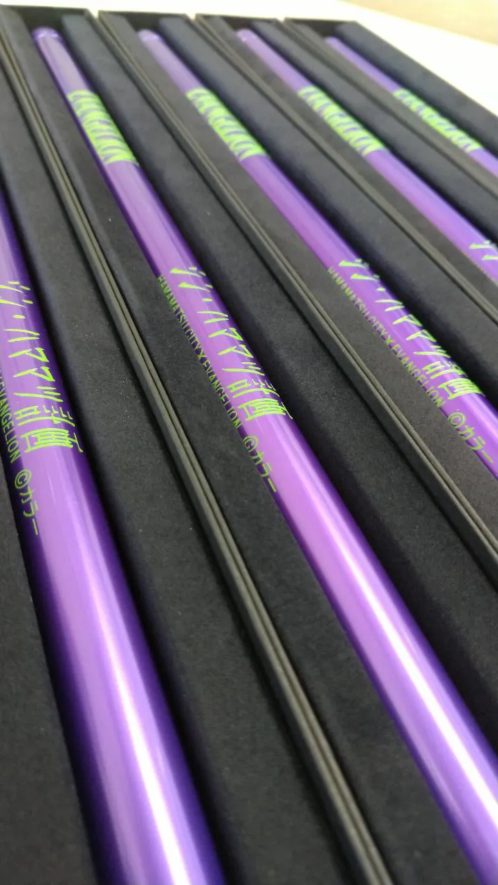 アルミ製横笛 洒楽斎×初号機カラー 洒楽斎×NERVロゴカラー